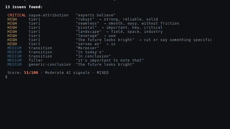 AI-Writing Detection With an Engine That Scores preview