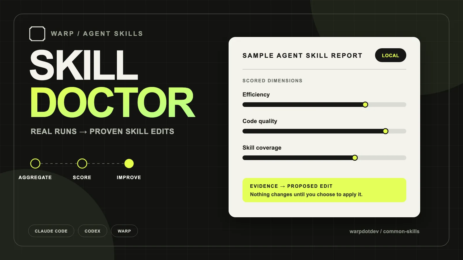 Skill Doctor: Improve Agent Skills from Real Conversations preview