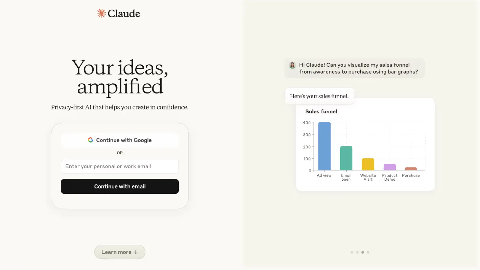 Claude interface