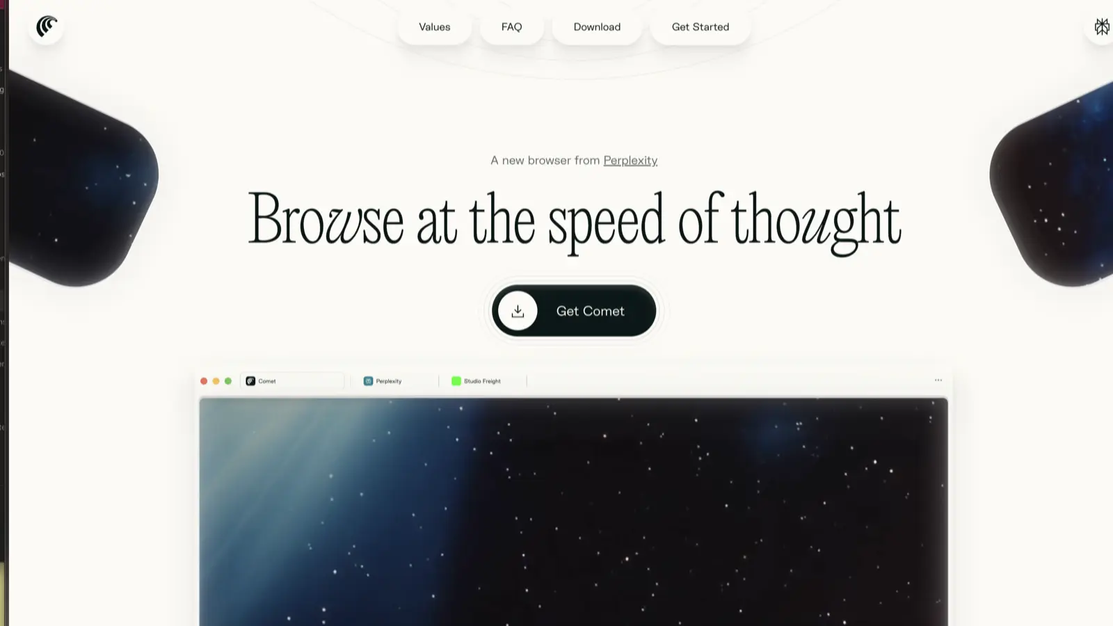 Comet interface