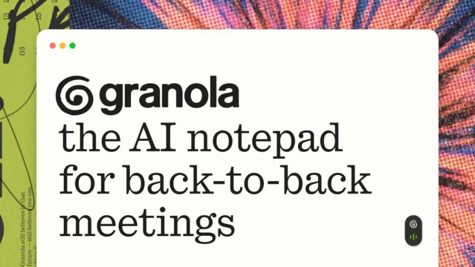 Granola interface